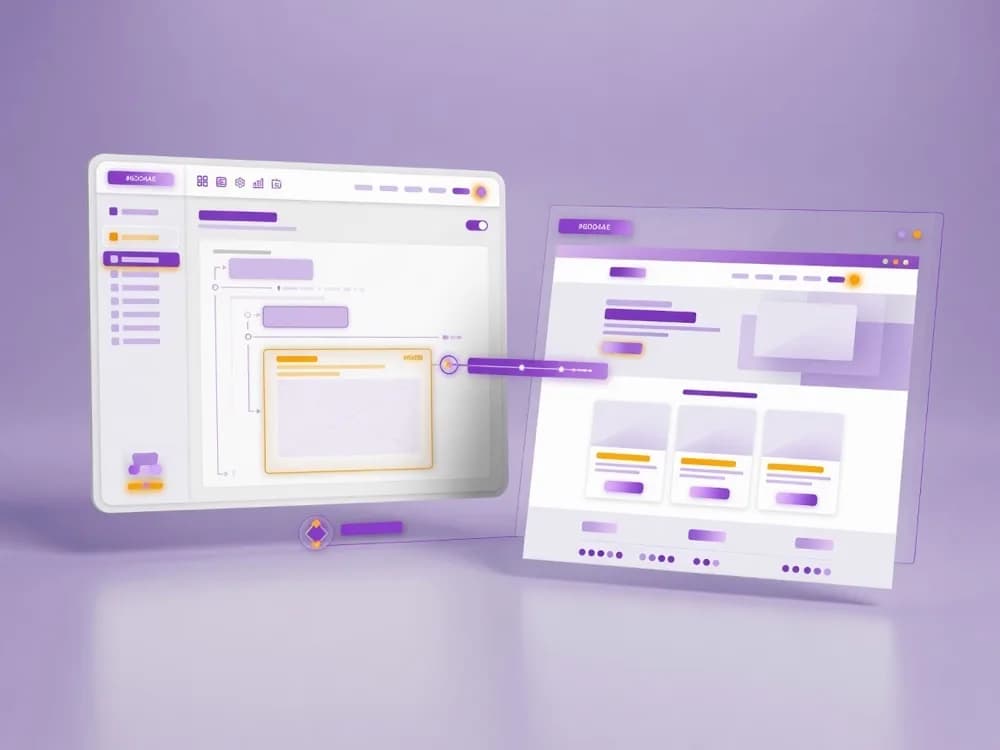 Illustratie van een moderne Umbraco CMS-omgeving als upgradebestemming