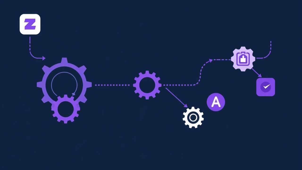 Modulaire softwarestack — gespecialiseerde tools verbonden via automatisering